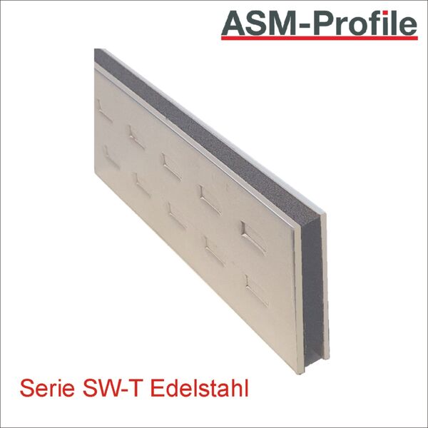 Sandwichprofile aus Edelstahl eingeprägte Vertiefung