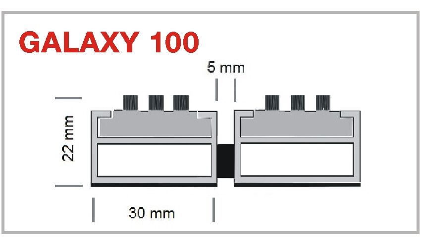 Eingangsmatte GALAXY 100 Profilansicht