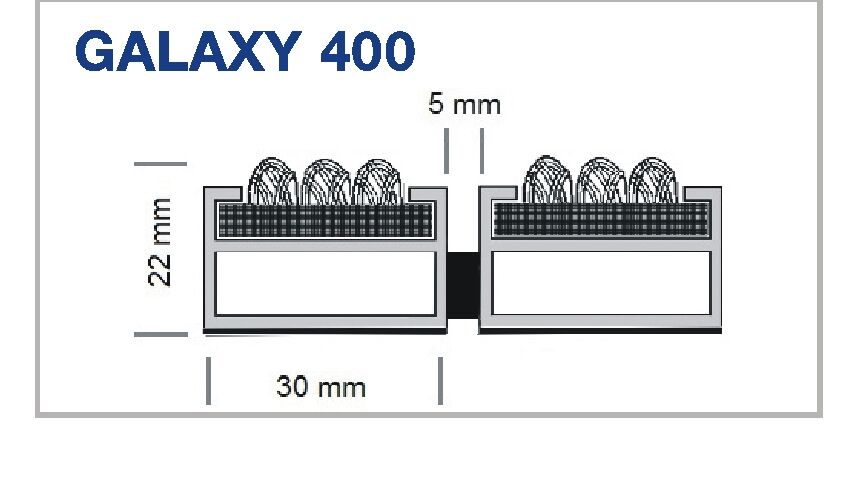 Eingangsmatte GALAXY 400 Profilansicht