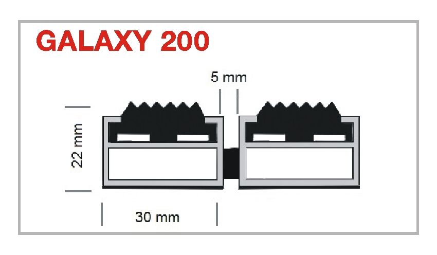 Eingangsmatte GALAXY 200 Profilansicht