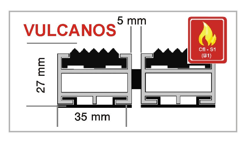 Eingangsmatte VULCANOS Profilansicht